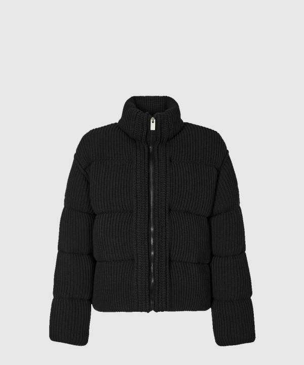 몽클레어 로고 쇼트 패딩