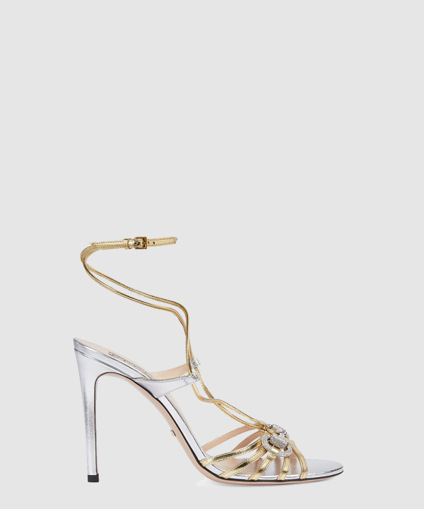 구찌 메탈릭 샌들 771596