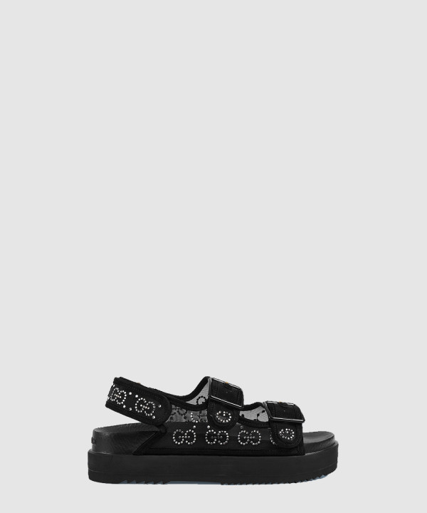 구찌 크리스탈 GG 샌들 701158