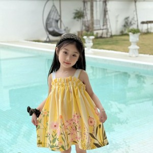 펜디 키즈 플라워 원피스