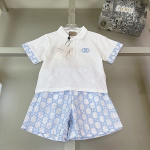 구찌 키즈 오피디아 반팔 티셔츠 팬츠 셋업