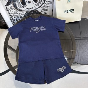 펜디 키즈 반팔 티셔츠 팬츠 셋업