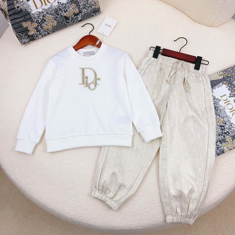 디올 키즈 맨투맨 밴딩 팬츠 셋업