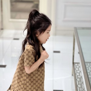 구찌 키즈 오피디아 카라 원피스