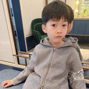 톰브라운 키즈 후드 집업