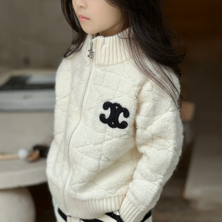 셀린느 키즈 니트 집업