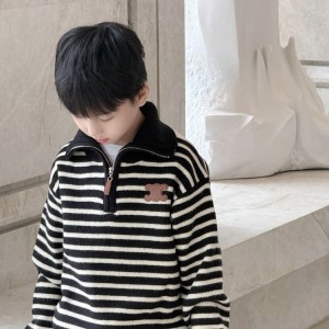 셀린느 키즈 반집업 니트