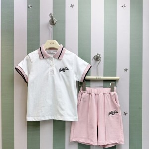 디올 키즈 카라 티셔츠 팬츠 셋업