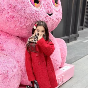 버버리 키즈 카라 코트