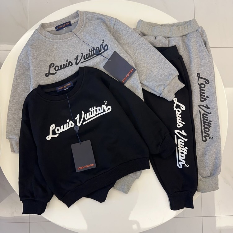 루이비통 키즈 맨투맨 밴딩 팬츠 셋업