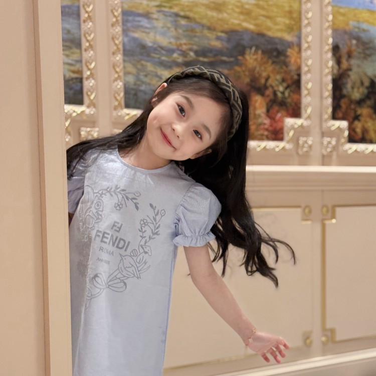 펜디 키즈 반팔 원피스