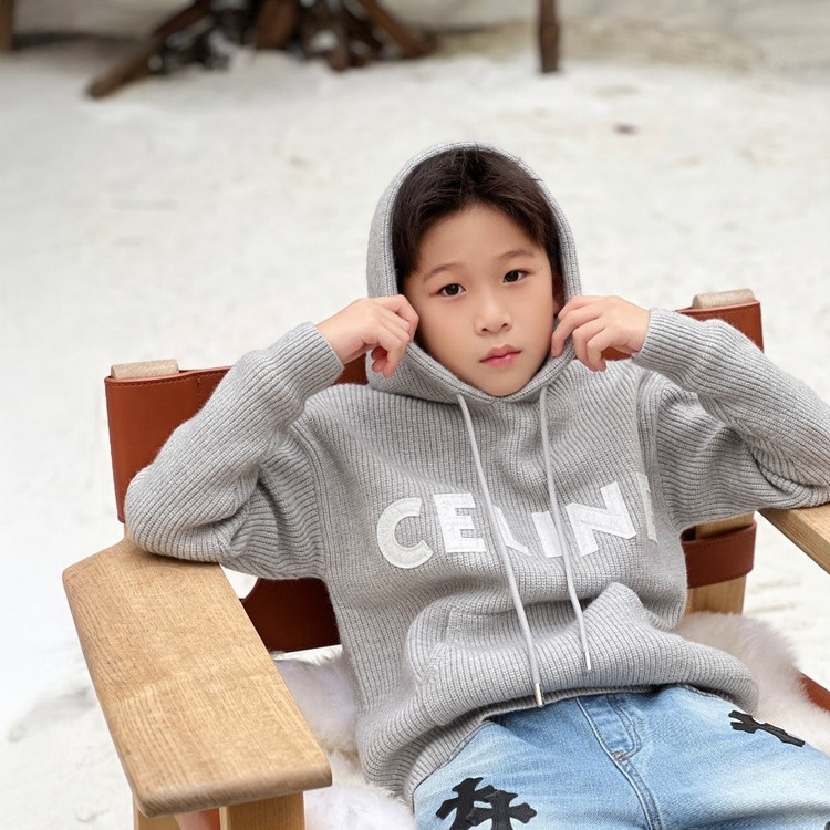 셀린느 키즈 니트 후드티