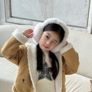 디올 키즈 시어링 양면 후드 집업