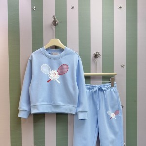 몽클레어 키즈 맨투맨 밴딩 팬츠 셋업