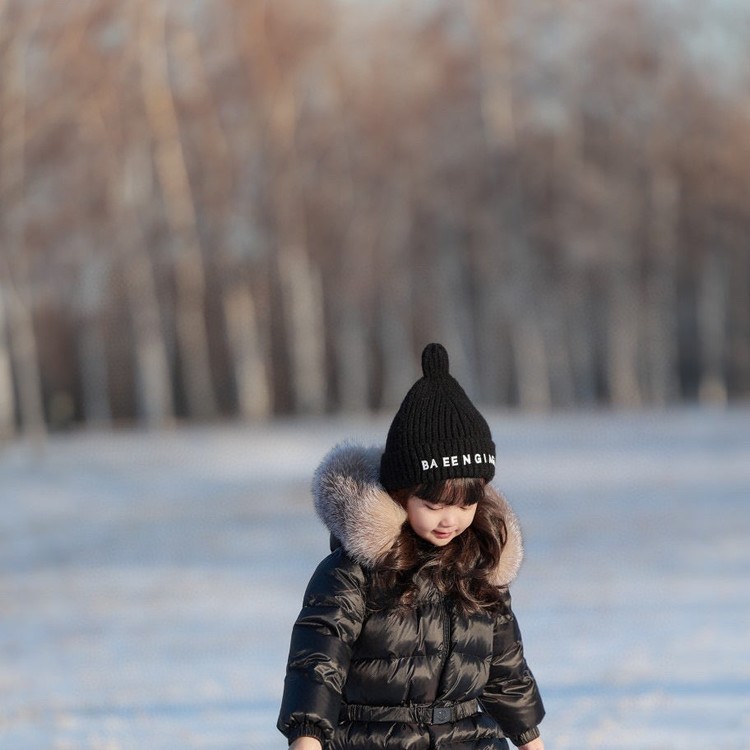 몽클레어 키즈 패딩 퍼 후드 바디수트 2컬러