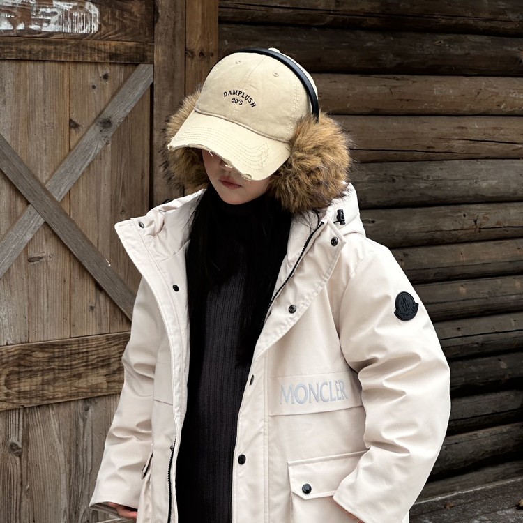 몽클레어 키즈 후드 퍼 패딩