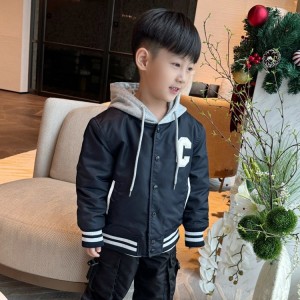 셀린느 키즈 후드 야구 자켓