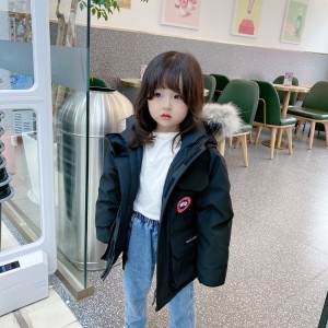 캐나다구스 키즈 퍼 후드 패딩