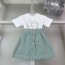 디올 키즈 반팔 티셔츠 스커트 셋업