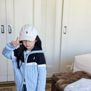 폴로 키즈 집업 니트