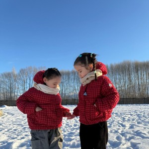 몽클레어 키즈 후드 패딩