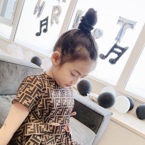 펜디 키즈 리본 원피스