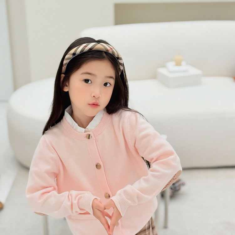 버버리 키즈 하트 가디건