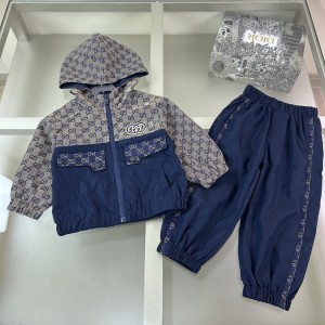 구찌 키즈 후드 집업 밴딩 팬츠 셋업