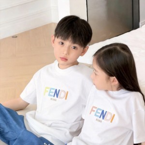 펜디 키즈 반팔 티셔츠