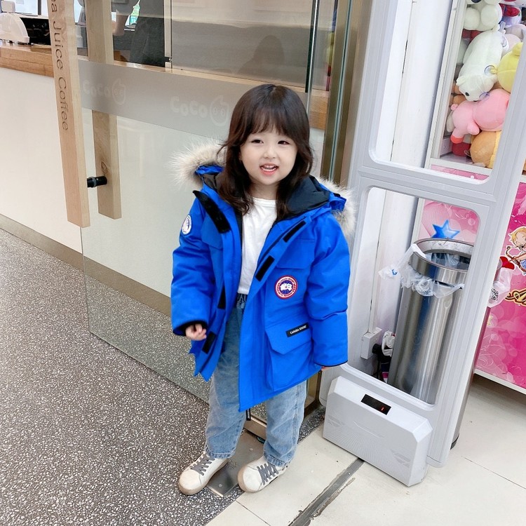 캐나다구스 키즈 퍼 후드 패딩