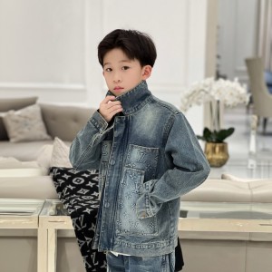 루이비통 키즈 모노그램 데님 자켓