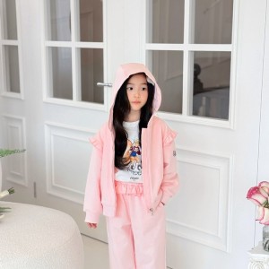 몽클레어 키즈 후드 집업 팬츠 셋업