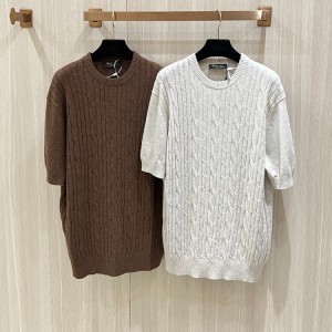 로로피아나 맨즈 반팔 니트