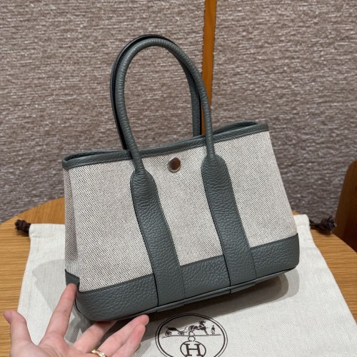 에르메스 가든파티 미니 23 Ecru/Noir/Mangrove