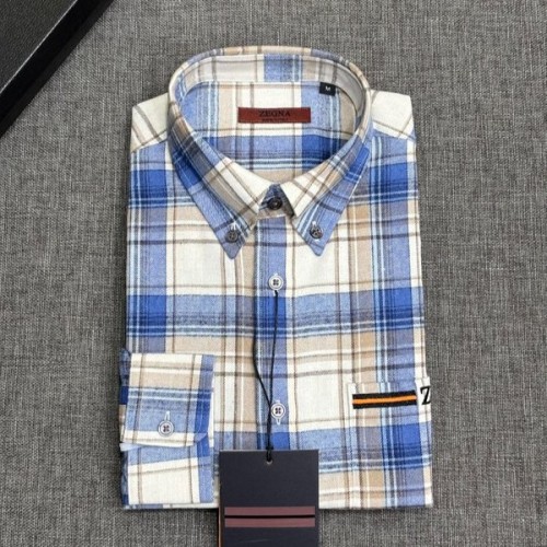 제냐 맨즈 체크 셔츠