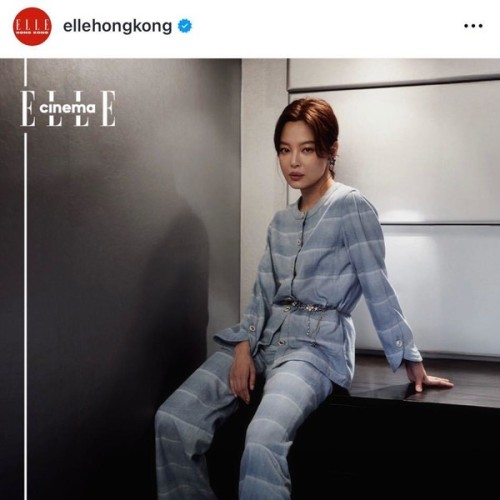 [고퀄]샤넬 스트라이프 데님 자켓 팬츠 셋업