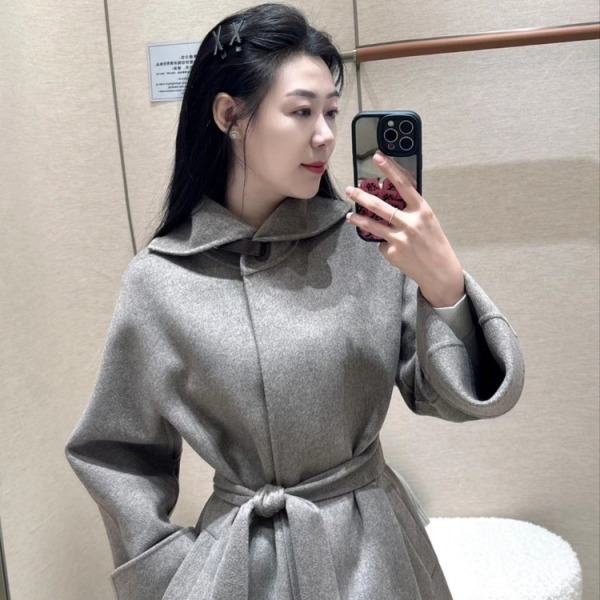로로피아나 벨트 숄 코트