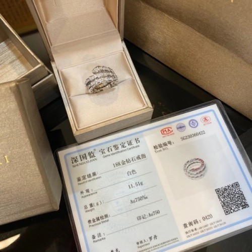 [18K GOLD 주문제작] 불가리 세르펜티 반지 파베 18k 제작