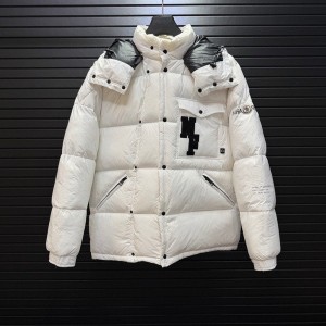 몽클레르 MONCLER 더블 브레스티드 아웃도어 보온 후드 남성 오리털 패딩 점퍼