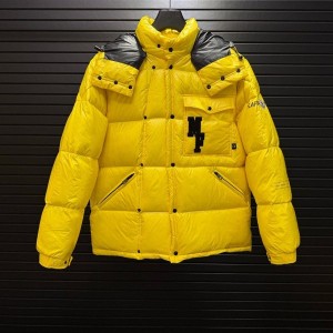 몽클레르 MONCLER 더블 브레스티드 아웃도어 보온 후드 남성 오리털 패딩 점퍼