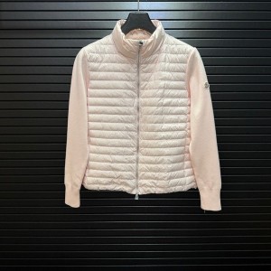 몽클레르 MONCLER 클래식 니트 조합 스탠드칼라 여성용 패딩 재킷