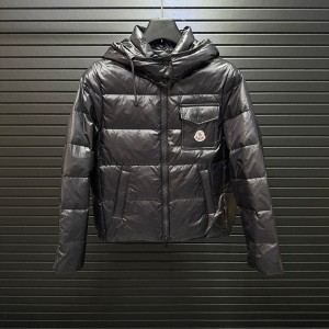 몽클레르 MONCLER 동안 효과의 숏 아이스크림 크림 컬러 후드 여성 패딩 점퍼