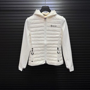 몽클레르 MONCLER 스키 시리즈 허리 라인 강조 니트 콤비 후드 여성용 패딩 재킷