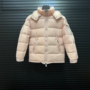 몽클레르 MONCLER 아이스크림 크림색 보온 후드 여성용 패딩 재킷