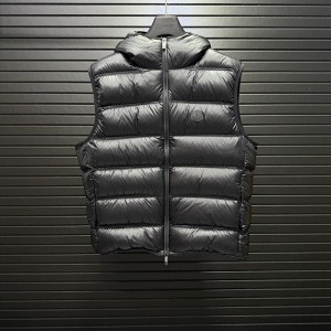 몽클레르 MONCLER 보온 일상 심플 후드 남성용 패딩 조끼