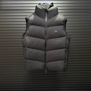 몽클레르 MONCLER 보온 일상 심플 후드 남성용 패딩 조끼