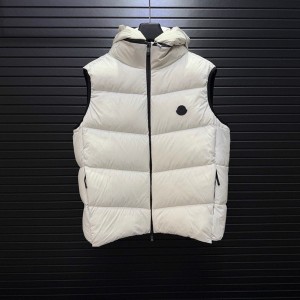 몽클레르 MONCLER 보온 일상 심플 후드 남성용 패딩 조끼