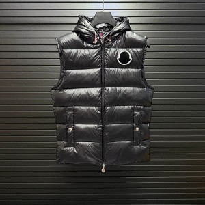 몽클레르 MONCLER 보온 일상 심플 후드 남성용 패딩 조끼