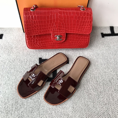 에르메스 올수공 오란 슬리퍼 샌들 페이던트 29