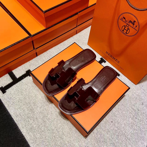 에르메스 올수공 오란 슬리퍼 샌들 페이던트 35